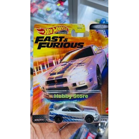 Hobby Store xe mô hình Hot Wheels Premium Fast and Furious Nissan Skyline R34 Shopee Việt Nam