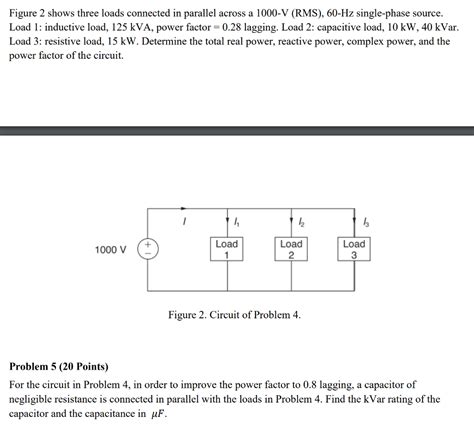 Solved Figure 2 Shows Three Loads Connected In Parallel Chegg