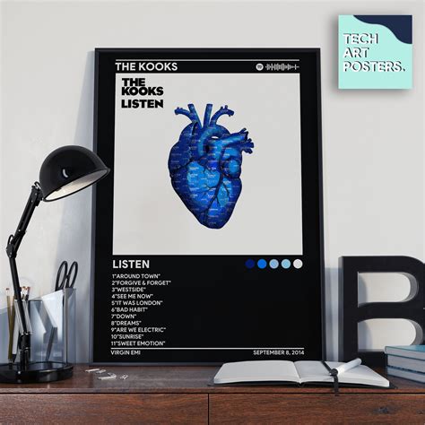 The Kooks Listen Album Cover Poster Poster Print Wall Art Etsy