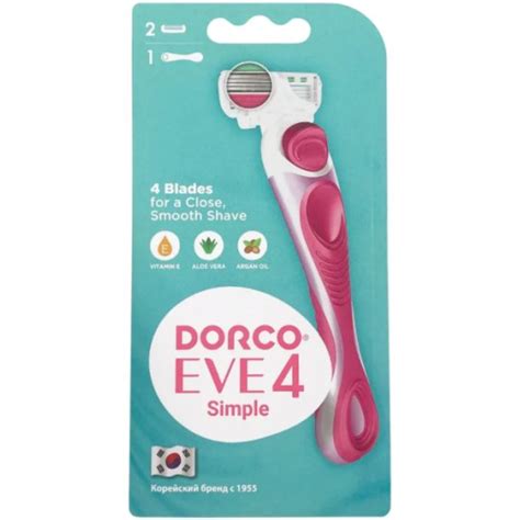 Бритвенный станок Dorco Eve 4 Simple, 2 сменные кассеты — купить в ...