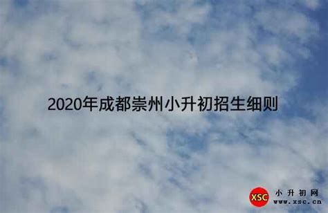 2022年崇州市小升初招生报名时间流程安排表 小升初网