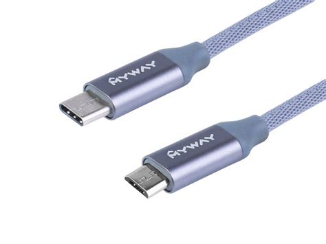 Kabel MYWAY do ładowania i synchronizacji w oplocie z mikrofibry 120