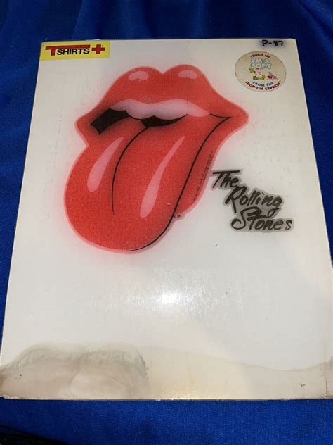 ROLLING STONES Hot Lips Iron On T Shirt Graphi Gem