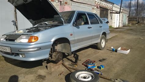 Передняя подвеска — Lada 2115, 1,5 л, 2005 года | своими руками | DRIVE2