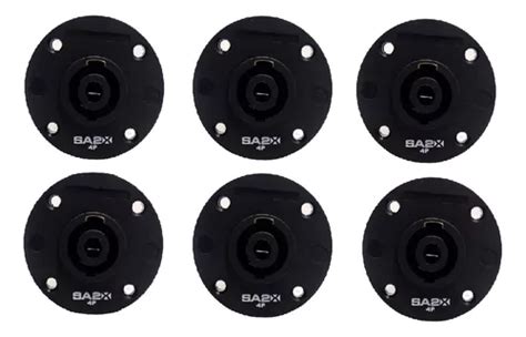 Kit 6 Plug Speakon Fêmea Painel 4 Polos Santo Angelo Sa2x MercadoLivre