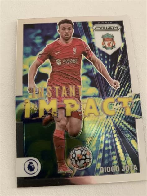 Diogo Jota Panini Prizm Premier League Silver Instant Impact