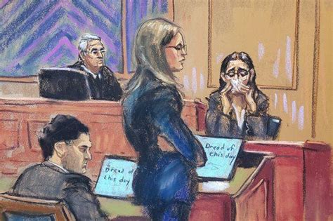 Sbf Courtroom Drawing Caroline Ellison Court Drawing And Sam Bankman