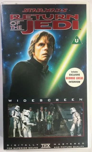 STAR WARS RETURN Of The Jedi THX Widescreen VHS PAL 1995 Videocassette