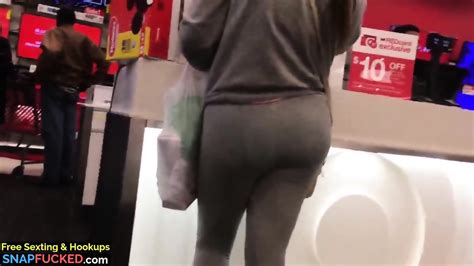Bubble Booty Latina Milf Vpl In See Thru Grey Spandex