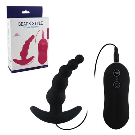 Plug Anal Ondulado Vibro Beads Style Central Er Tica Sex Shop