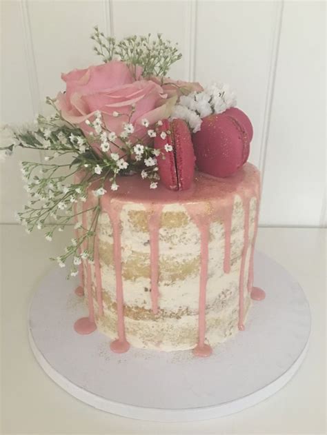 Naked Drip Cake Cake Drip Cakes Vanilla Cake