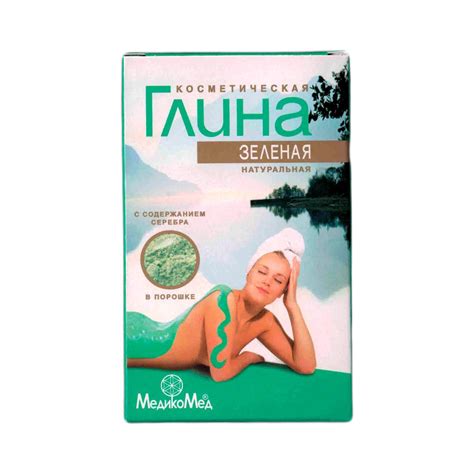 Глина для лица и волос «Зелёная» «МедикоМед»