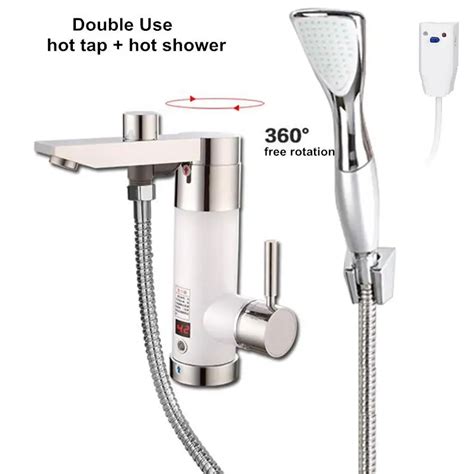 Instantaneous Water Heater Tap Electric Tankless Continuous Hot Heating For Bathroom Shower
