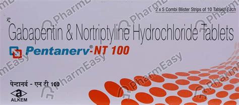 Buy Pentanerv Nt 100mg Strip Of 10 Tablets Online At Flat 15 OFF