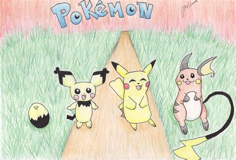 Evolution chart of Pikachu by mellie27 on DeviantArt