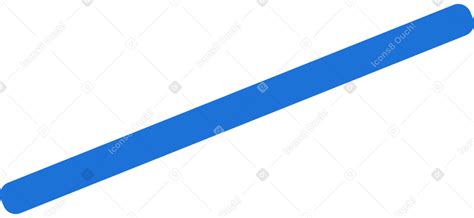 Blue straight line PNG, SVG