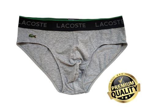 Мужские трусы слипы (плавки) lacoste серые. полномерная модель. — цена ...