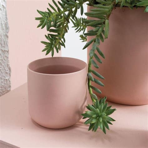 Pink Ceramic Planter Etsy