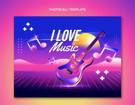 Free Vector Colorful Music Festival Poster Template