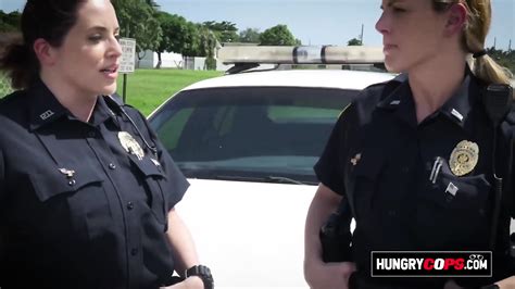 Horny Milf Cops Take Suspect Out To An Alley For Hot Sex