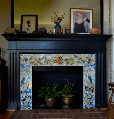 CUSTOM Fireplace Surround Mosaic You Customize Your Own Design And Size