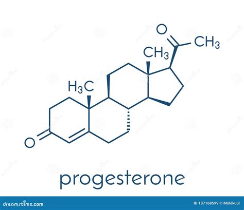 Progesterone Female Sex Hormone Molecule Plays Role In Menstrual Cycle