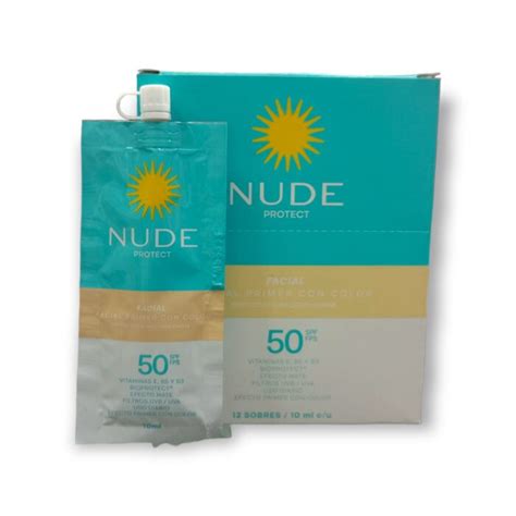 BLOQUEADOR NUDE FACIAL COLOR FACT 50 12 SOBRES Distribuidora Arymar