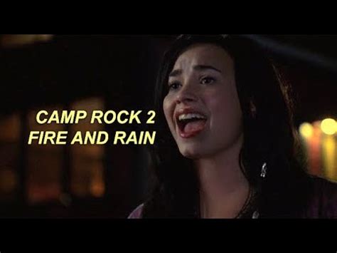 Fire And Rain Lyrics Camp Rock 2 YouTube