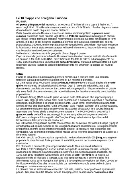 Le 10 mappe che spiegano il mondo, Tim Marshall | Appunti di Geografia