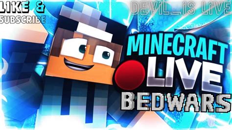 Minecraft Bed Wars Live Join Now And Play Ip In The Chat Minecraft Live Devil Is Live