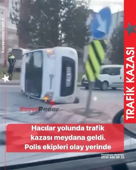 İldem 3te maddi hasarlı trafik kazası KayseRadar