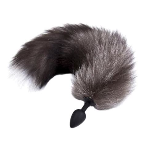 STIMULATEUR PLUG CHAPELET Silicone Anal Butt Backcourt Plug W Renard Tail Adult Sex Toys Pour