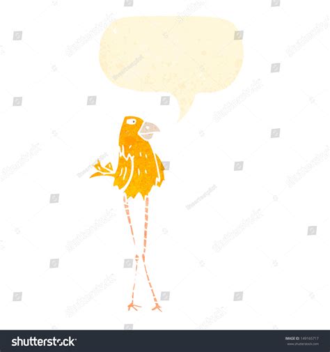 cartoon funny bird long legs stock illustration  shutterstock