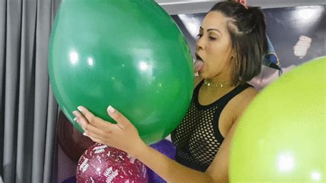 Two Horny Friends Playing With Pleasures On Balloons By Bianca Gonzales And Jessica James