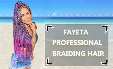 Fayeta Ombre Pre Stretched Braiding Hair 28 8 Packs Silky Color Blend Braid Hair