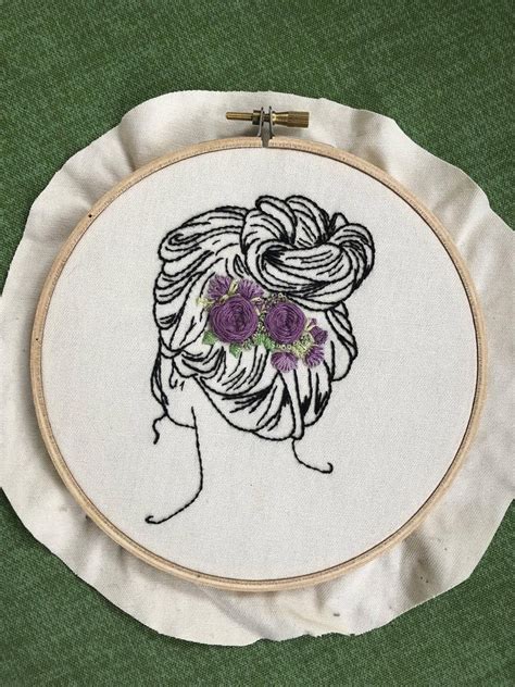 Contemporary Hand Embroidery Pattern Adelaide Digital Download Etsy Hong Kong Hand