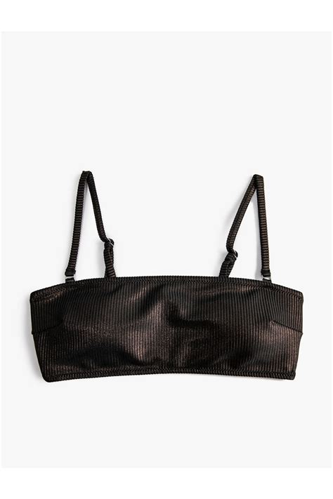 Koton Straplez Bikini Üstü Dokulu Kaplı Simli Fiyatı Yorumları TRENDYOL