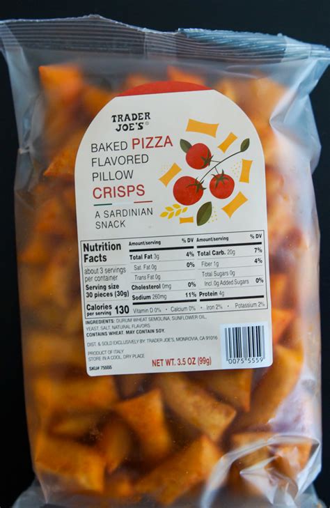 Trader Joes Baked Pizza Flavored Pillow Crisps Review Sweet On