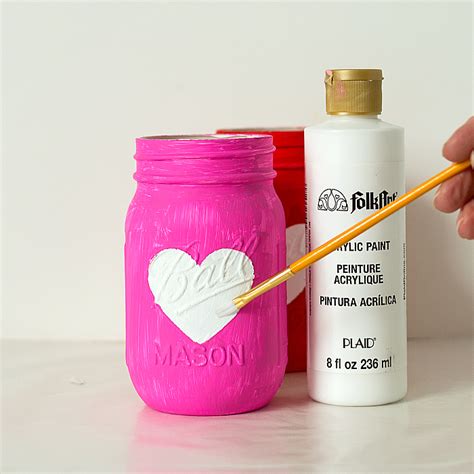 Heart Jar Craft - Mason Jar Crafts Love