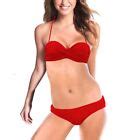 Beach Sexy Push Up Underwire Halter Strapless Bandeau Bikini Swimwear