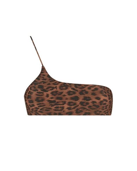 Leopard Print One Shoulder Bikini Ark Swimwear Buy Online