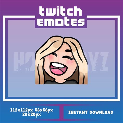Laugh Twitch Emote Blonde Hair Twitch Emote Blonde Hair Female Female Emote Laugh Emote Lul