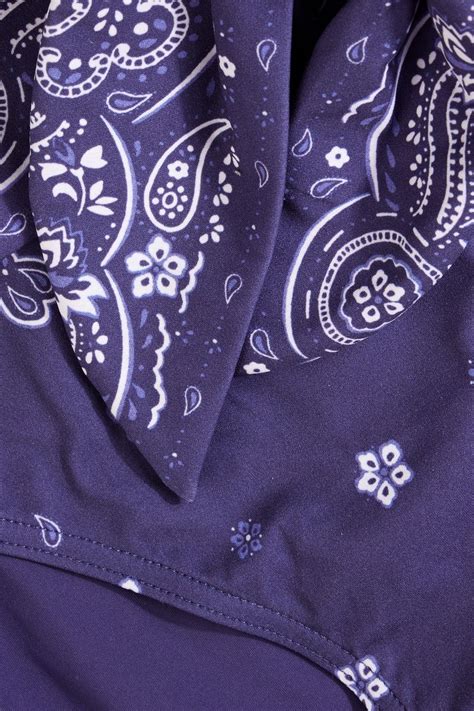 Zimmermann Paisley Print High Rise Bikini Briefs The Outnet