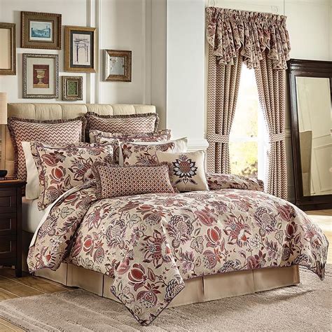 Croscill Lauryn Multi 4 Piece Comforter Set King Comforter Sets Comforter Sets Queen