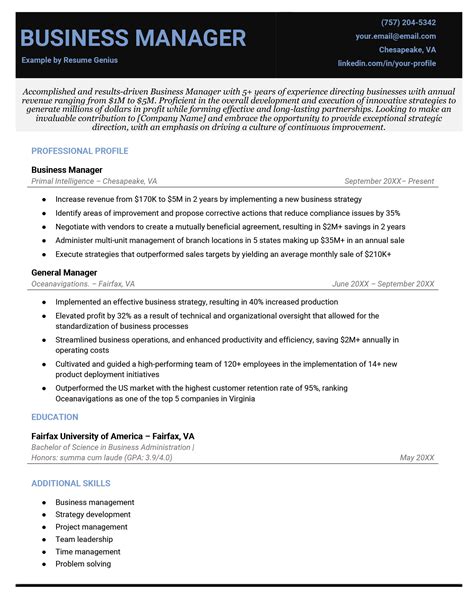 9 Business Resume Examples & Writing Guide for 2026