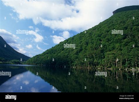 Profile Lake Below The Old Man Of The Mountain Franconia Notch State