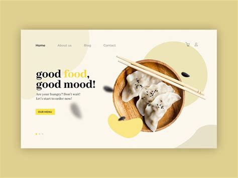 Foodzone Landing Page Web Banner Design Minimal Web Design Web Design