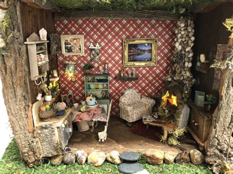 Fairy House Rustic Living Room Fairy House Diy Fairy Crafts Fairy House