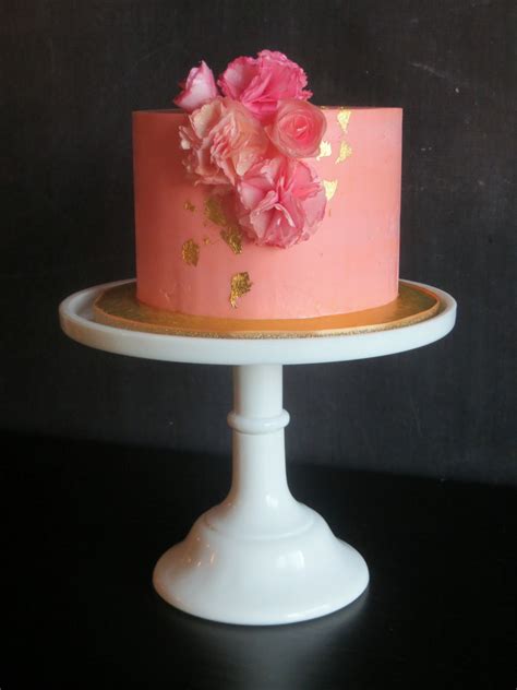 Pink And Gold Glam Birthday Cake - CakeCentral.com