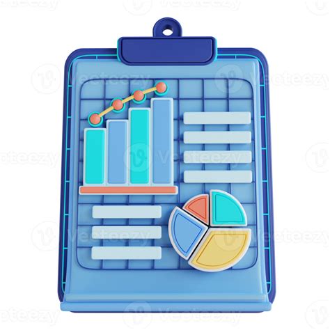 3d Illustration Business Data Reports 16329387 Png